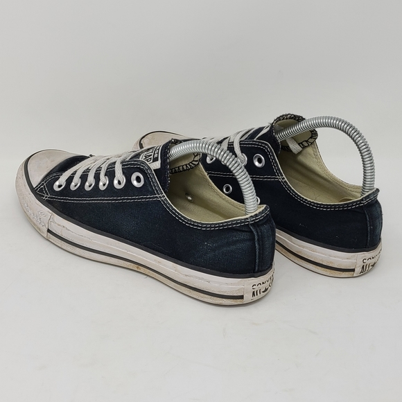 Converse Chuck Taylor All Star Low Top Canvas Shoes Black White Size 7 M9166 - Picture 4 of 9